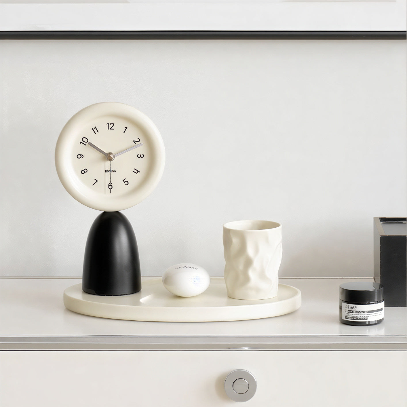 On My Mood Object Tray Table Clock