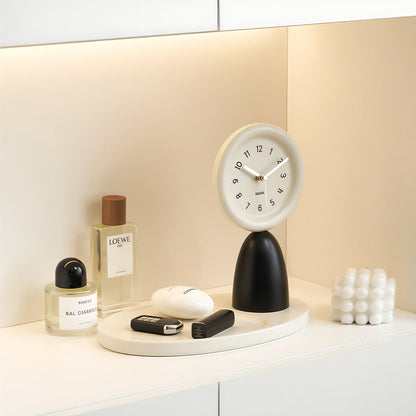 On My Mood Object Tray Table Clock
