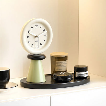 On My Mood Object Tray Table Clock