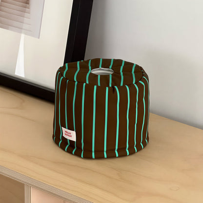 Stripe Quilted Toilet Paper Cover