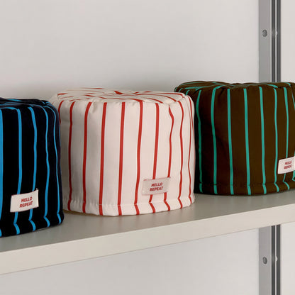 Stripe Quilted Toilet Paper Cover