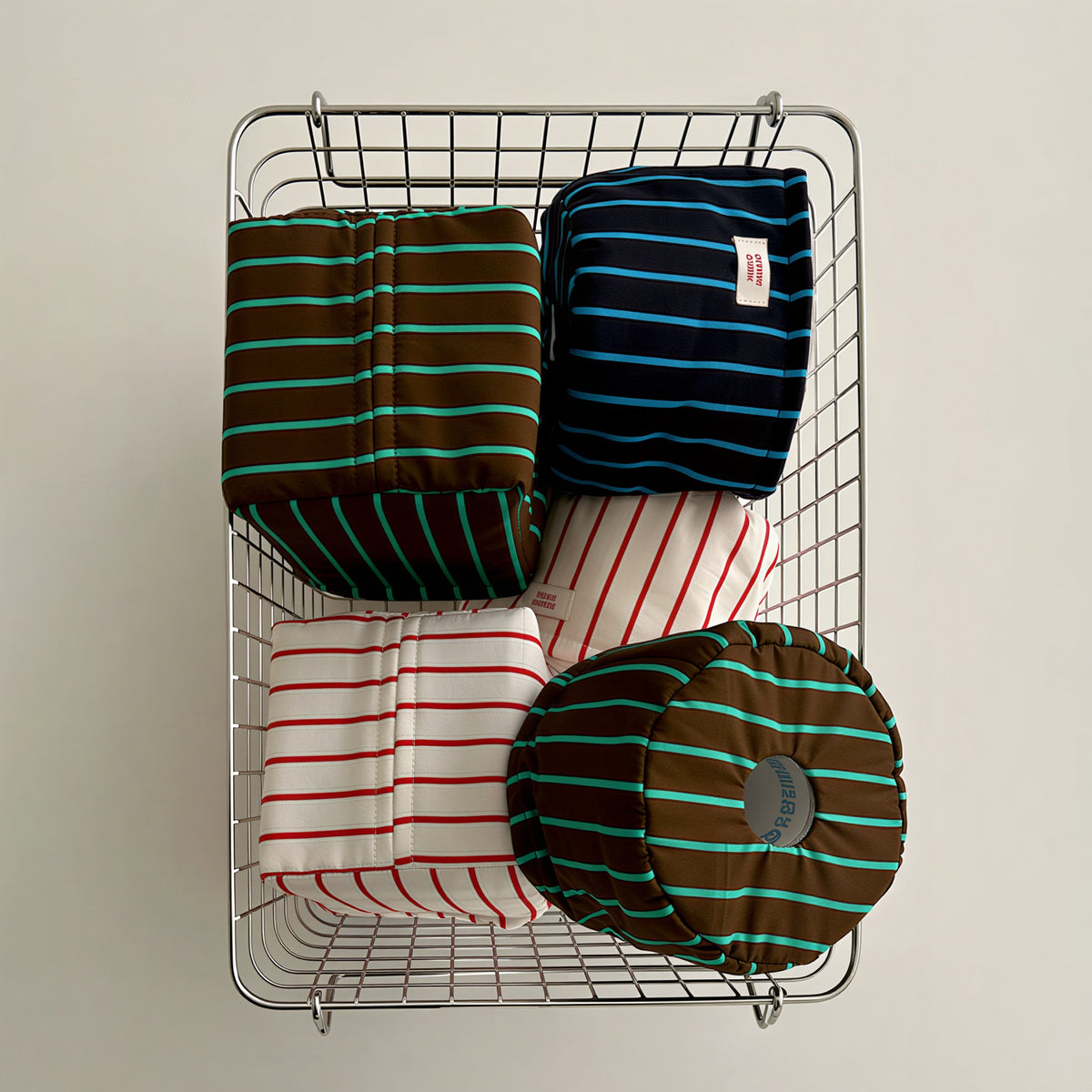Stripe Quilted Toilet Paper Cover