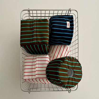 Stripe Quilted Toilet Paper Cover