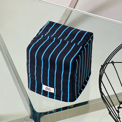 Stripe Quilted Square Tissue Box Cover