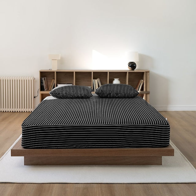 Classic Stripe Mattress Fitted Sheet - lifestyle
