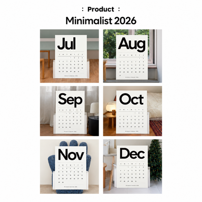 2027 Minimalist Wall Calendar
