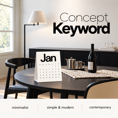 2027 Minimalist Wall Calendar