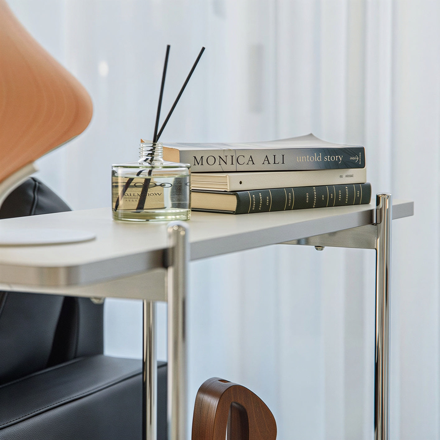 Gott Black Mid-Century Square Shelf