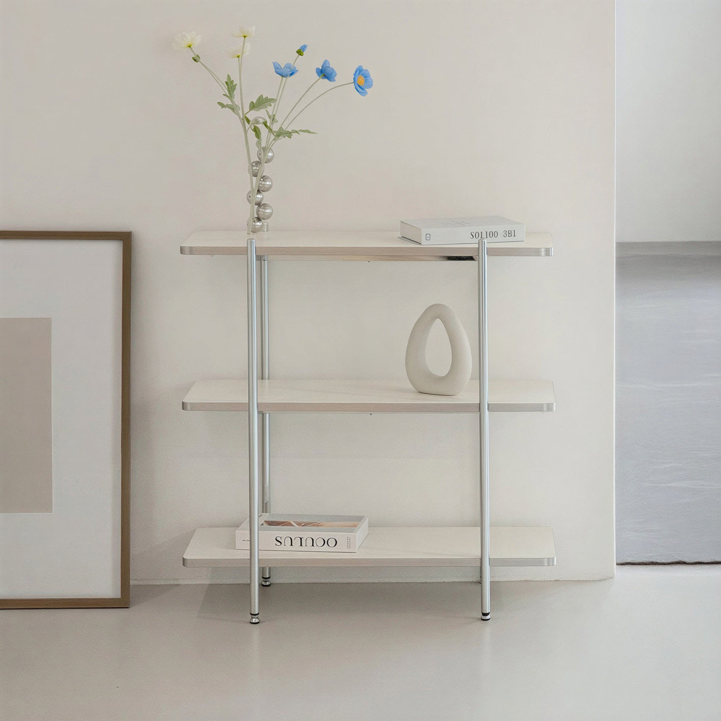Gott Black Mid-Century Square Shelf