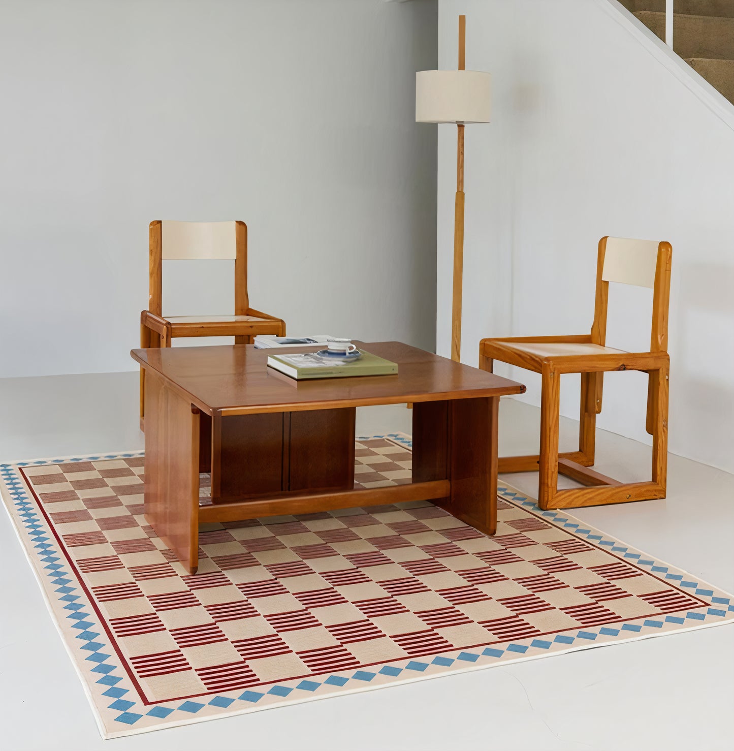 Checkered Flatweave Rug