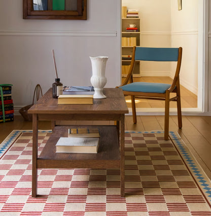 Checkered Flatweave Rug