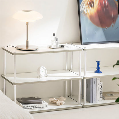 Flat Mid-Century Steel Shelf