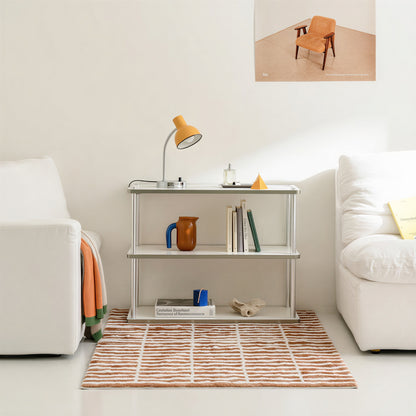Flat Mid-Century Steel Shelf