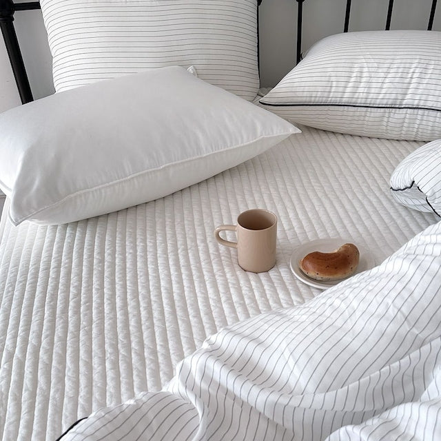 Premium Tencel Modal Soft Quilted Mattress Cover Pad - lifestyle