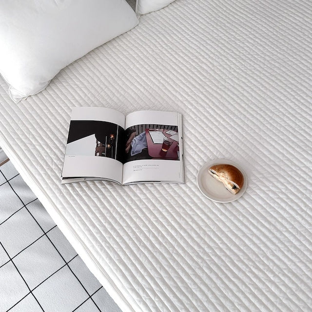 Premium Tencel Modal Soft Quilted Mattress Cover Pad - close up