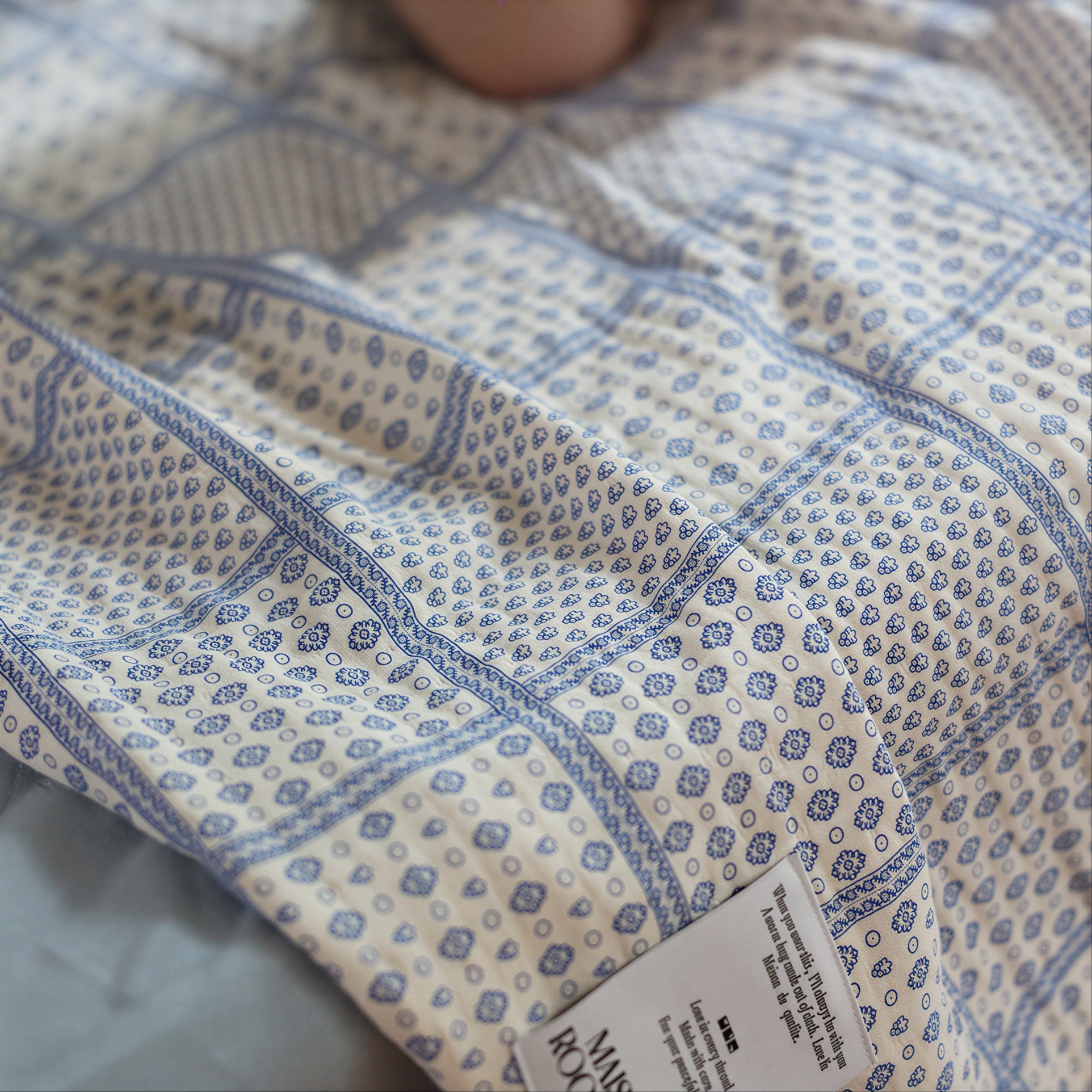 Muli Ethnic Gauze Blanket - image 9 of 10