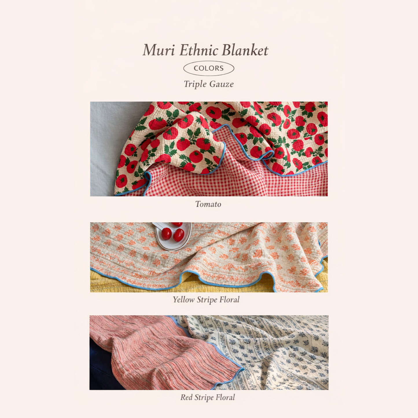 Muli Ethnic Gauze Blanket