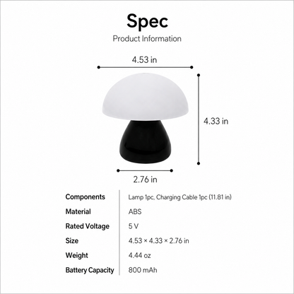 Mini Glow Mushroom LED Mood Light (Set of 2)