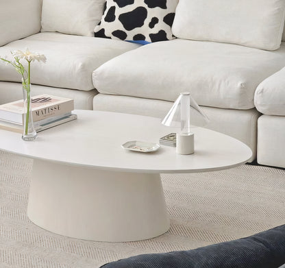 Wood Oval Coffee Table