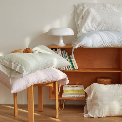 Little Sleepy Soft Lace Cotton Pillowcase - lifestyle