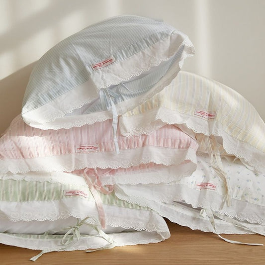 Little Sleepy Soft Lace Cotton Pillowcase