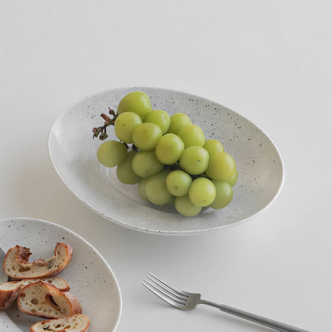 Sato Studio Marble Eggshell Oval Bowl - Large