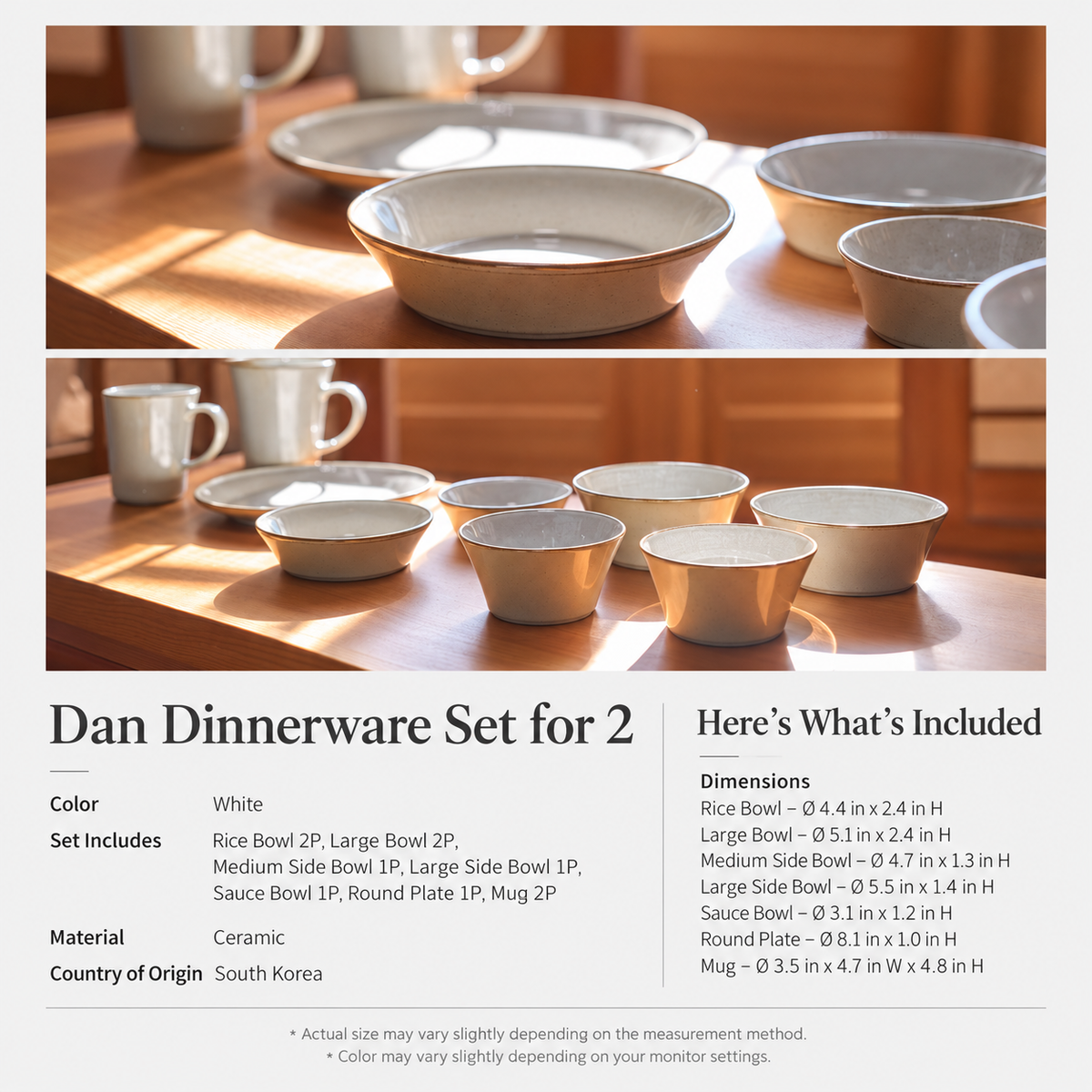 Dan Dinnerware Set for 2 (10-Piece)