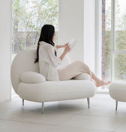 Galaxy Fabric Low-Back Sofa