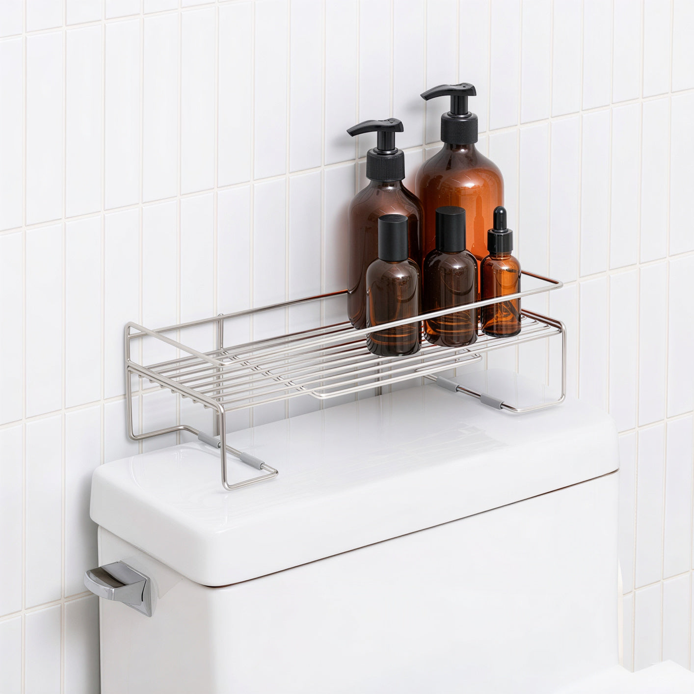 Over-Toilet Stainless Storage Shelf