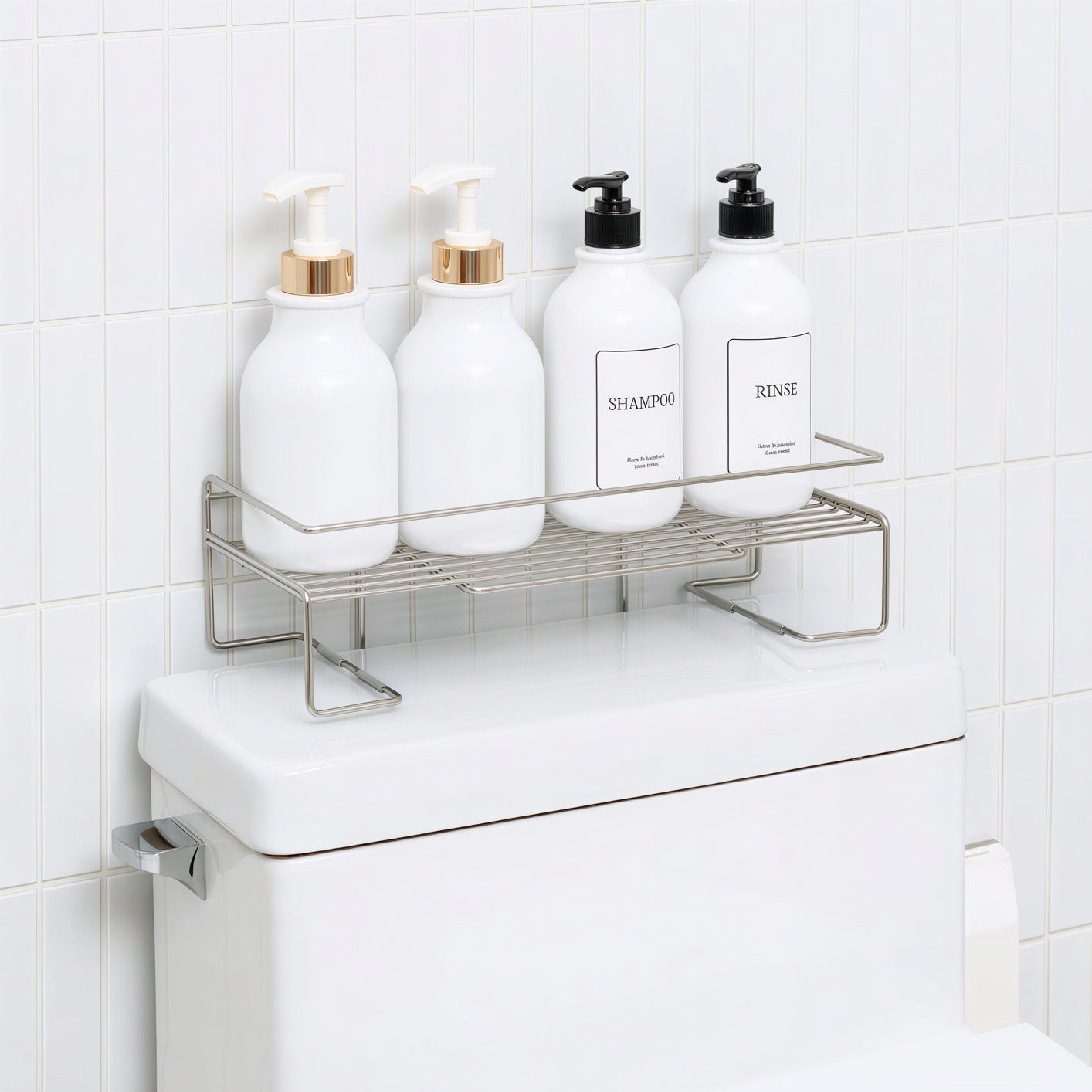 Over-Toilet Stainless Storage Shelf