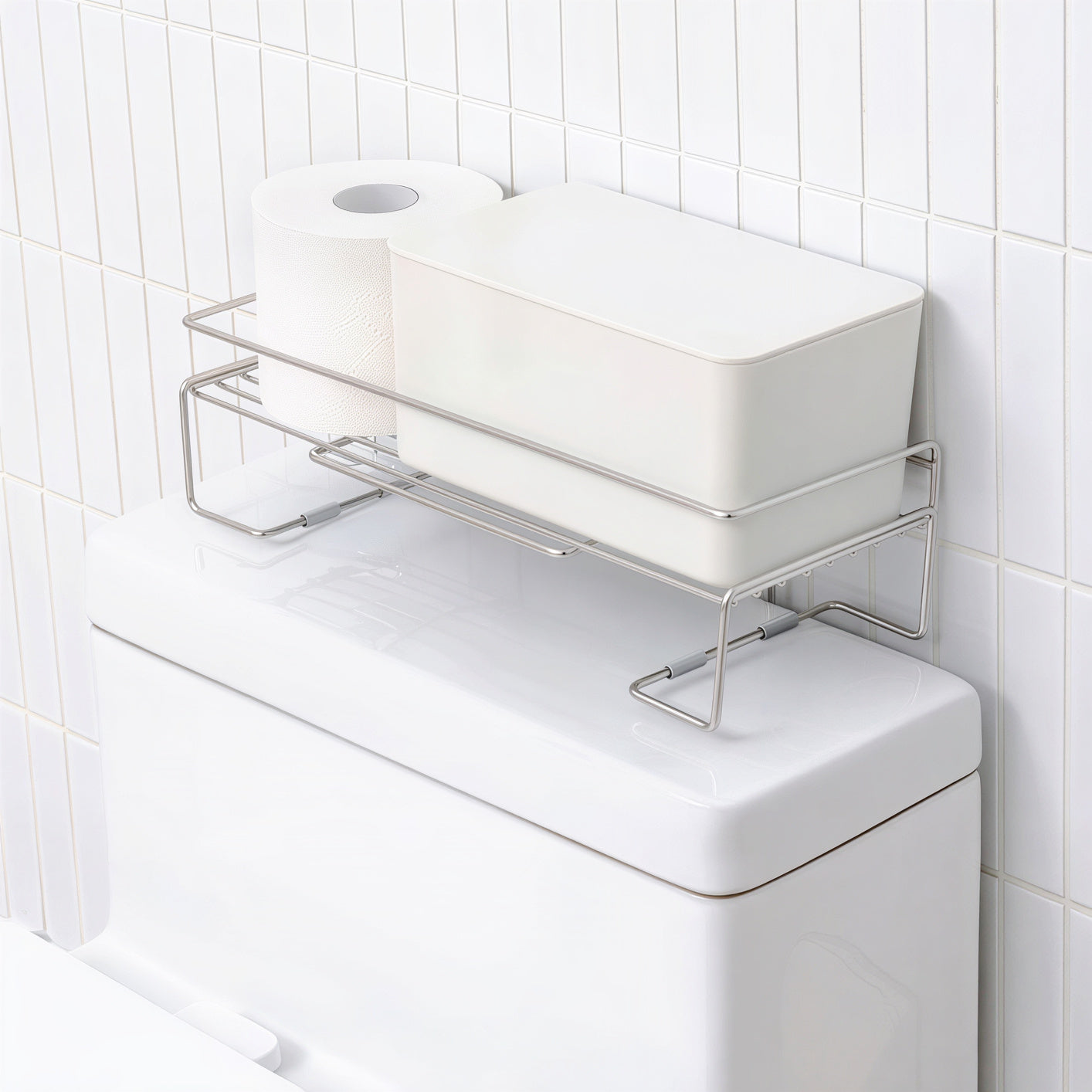 Over-Toilet Stainless Storage Shelf
