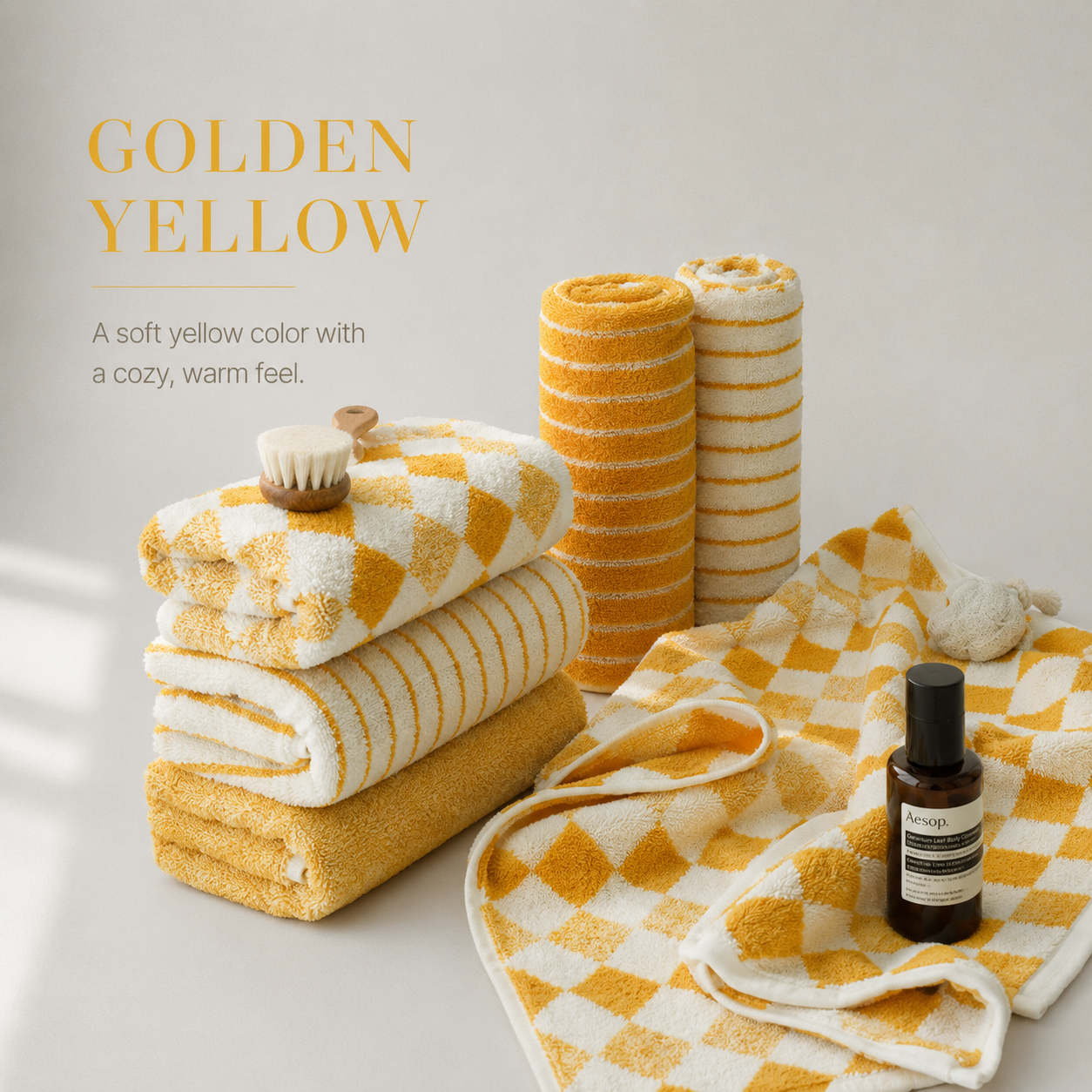 Clauman 60s Compact Combed Cotton Hotel Towel Set (10-Piece)