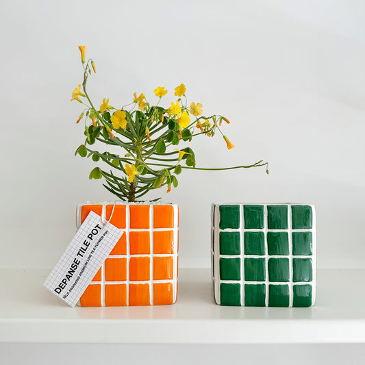 Tiled Cube Planter