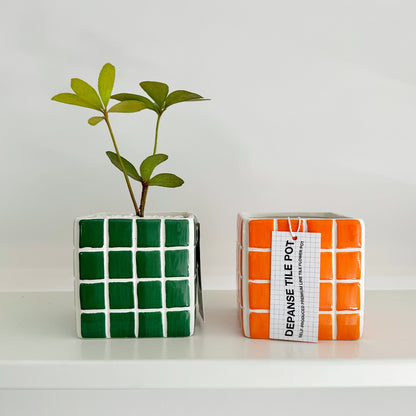 Tiled Cube Planter