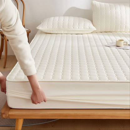 Square Quilted Waterproof Mattress Cover - lifestyle