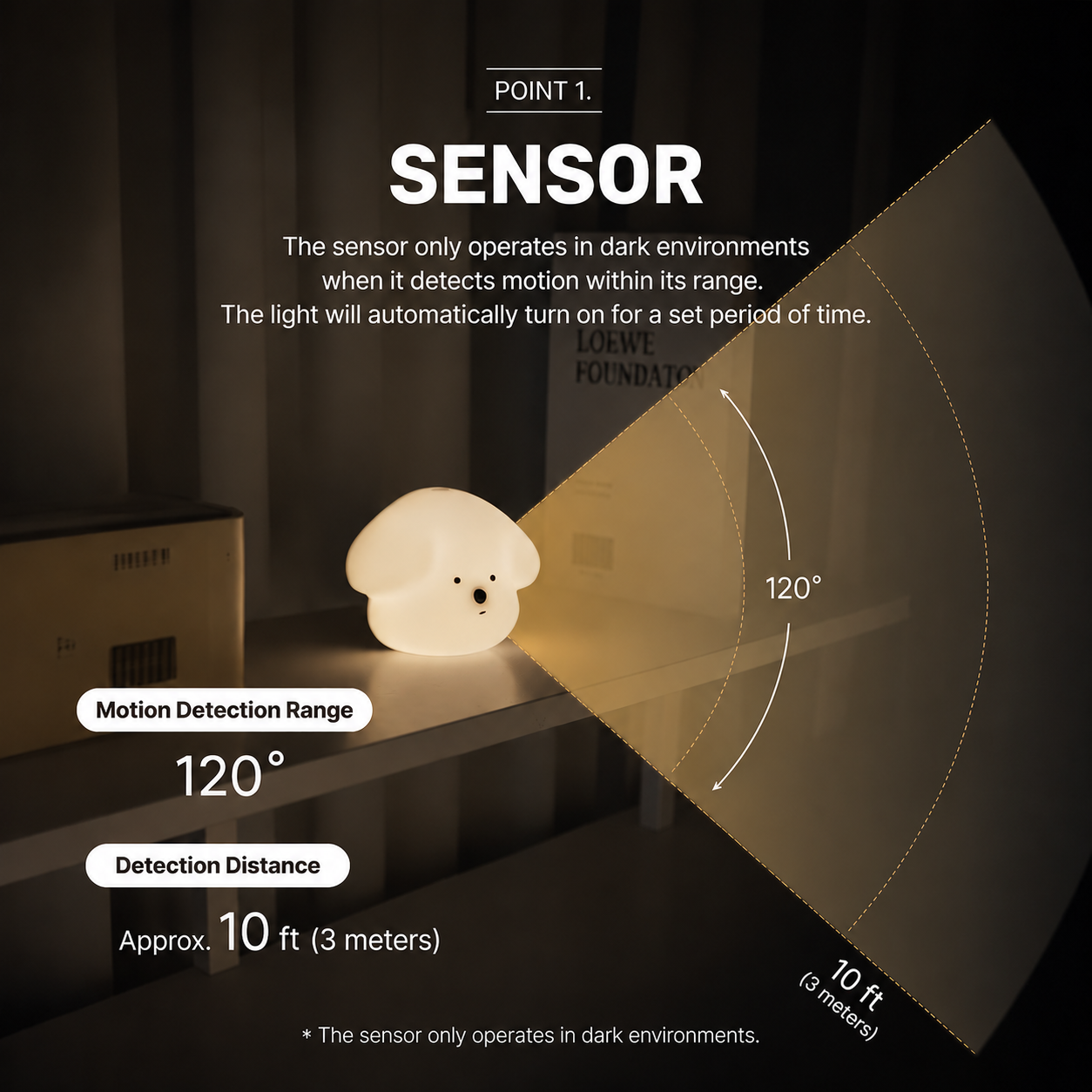 Puppy Motion Sensor Mood Light