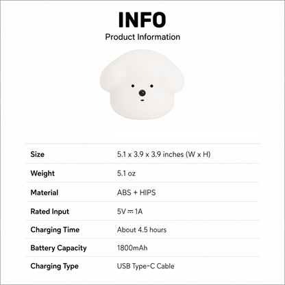 Puppy Motion Sensor Mood Light