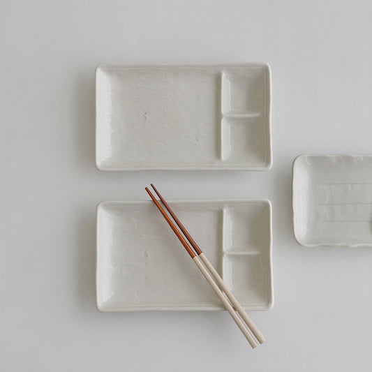 Oatmeal 3-Compartment Brunch Plate