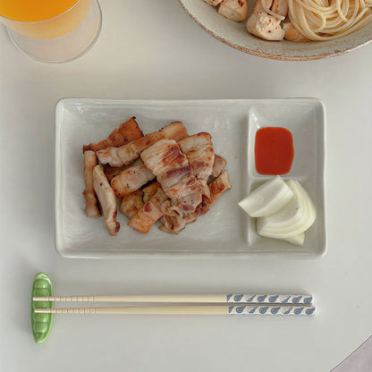Oatmeal 3-Compartment Brunch Plate
