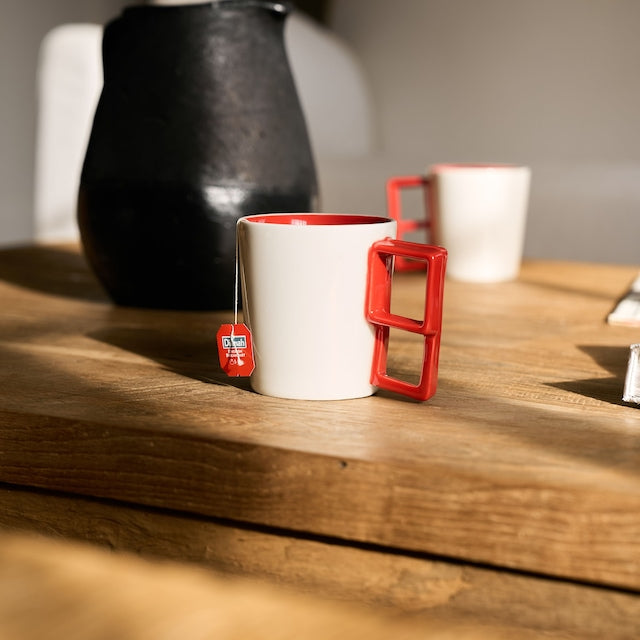 Rhea Double-handled Mug - close up