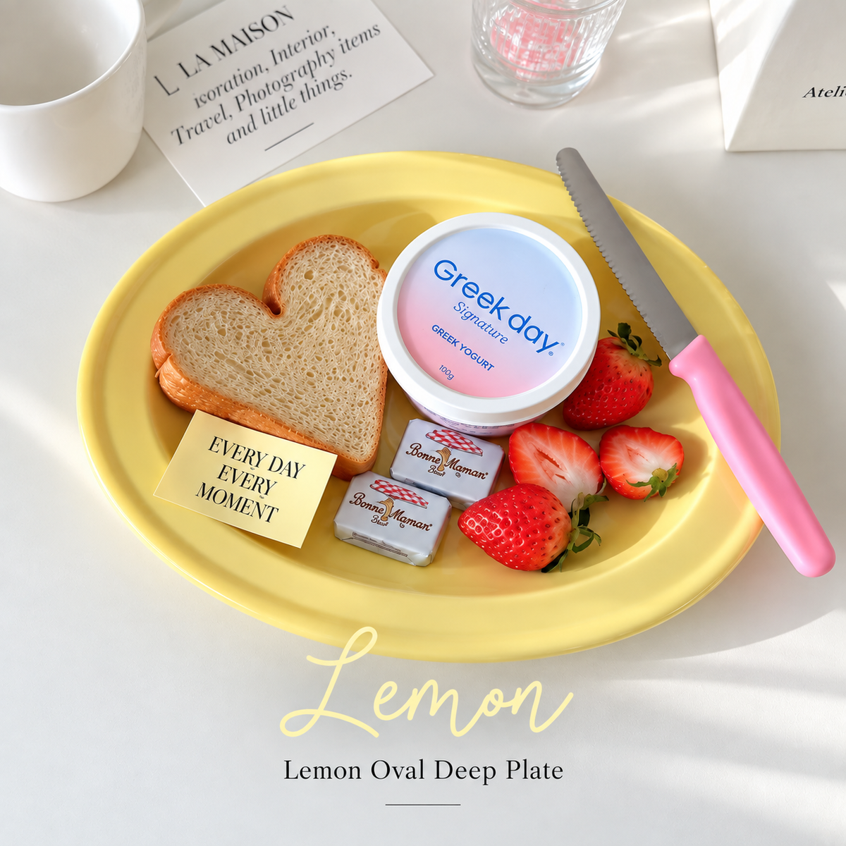 Vivid Color Oval Deep Plate