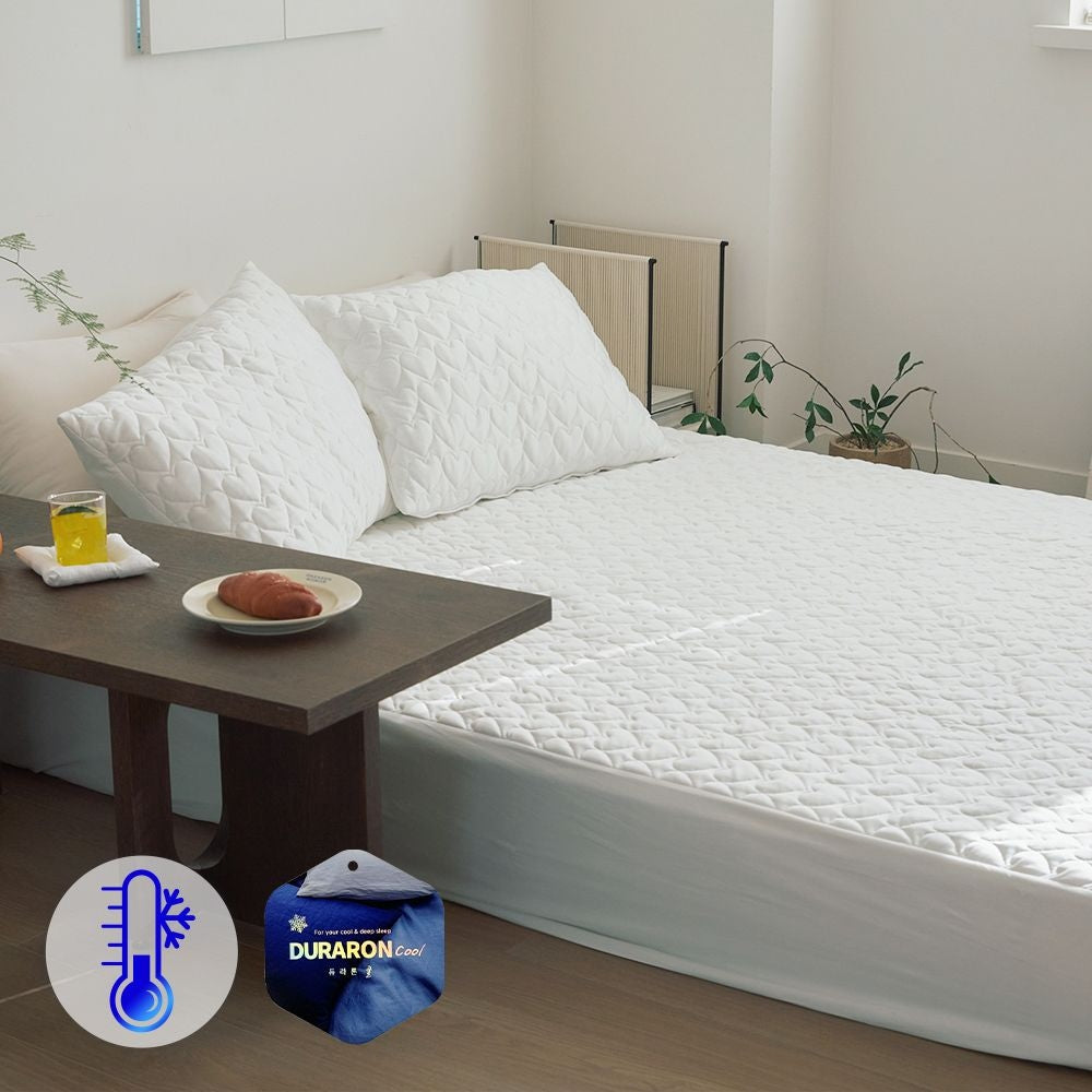 Duralon Cooling Quilted Mattress Cover - close up