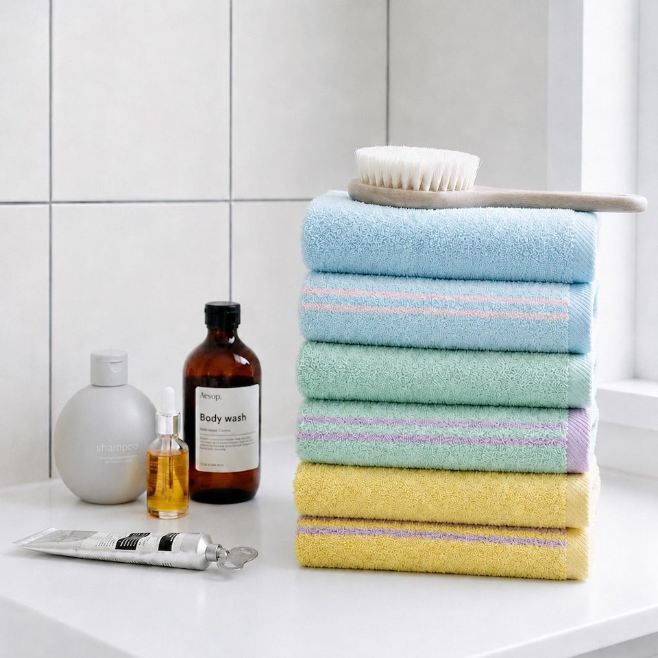 Mellow Stripe Hotel Towel Set (10-Piece)