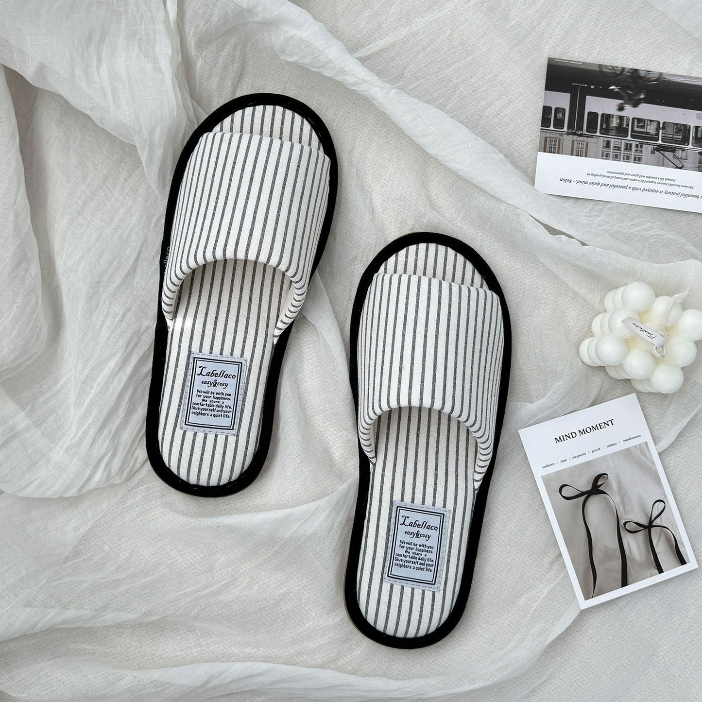 Earth Cozy Stripe Indoor Slippers - image 6 of 10