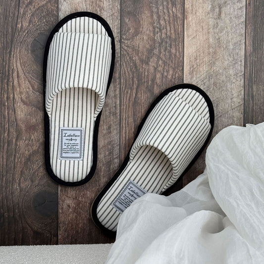 Earth Cozy Stripe Indoor Slippers - detail view