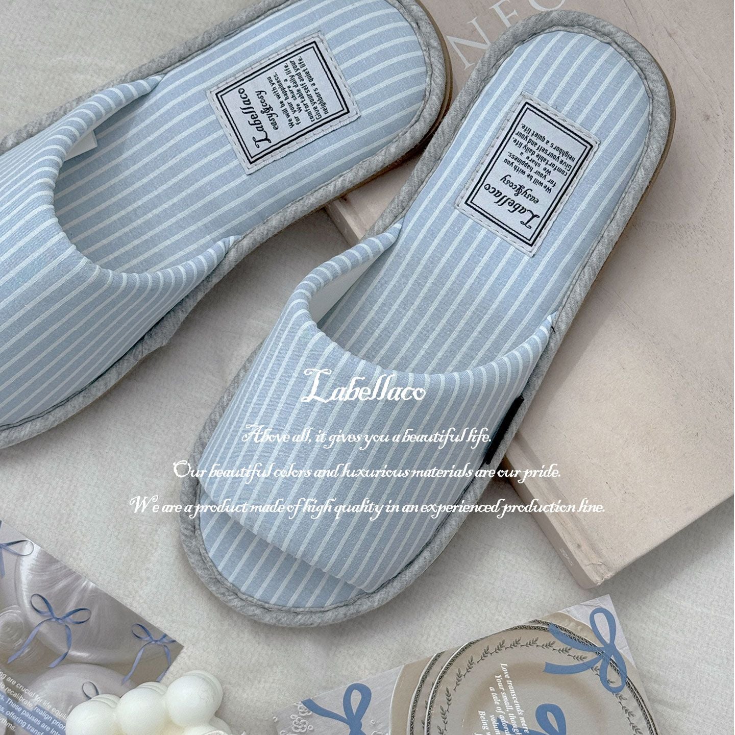 Earth Cozy Stripe Indoor Slippers