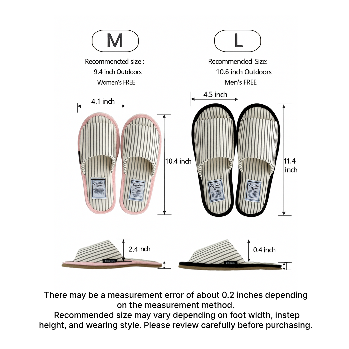 Earth Cozy Stripe Indoor Slippers - image 8 of 10