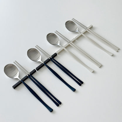 Satin Color Cutlery & Rest 4-Person Gift Set