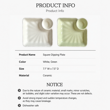 Square Dipping Plate