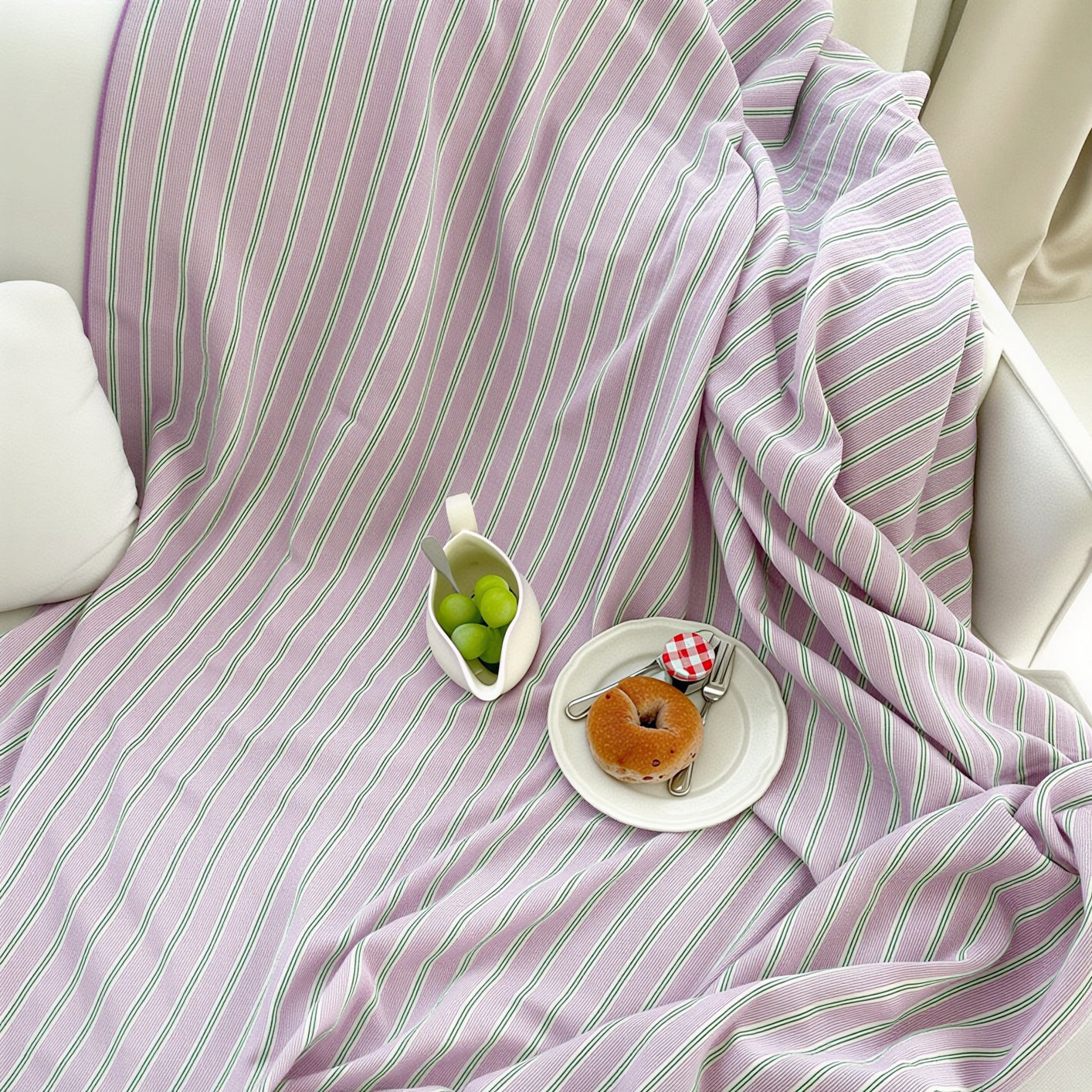 Stripe Triple-Layer Gauze Blanket